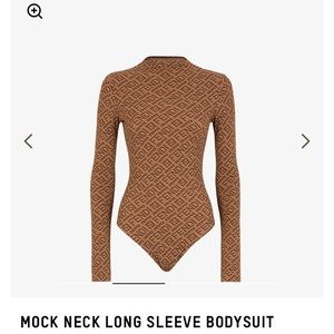 FENDI X SKIMS Long Sleeve Bodysuit M